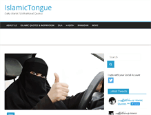 Tablet Screenshot of islamictongue.com